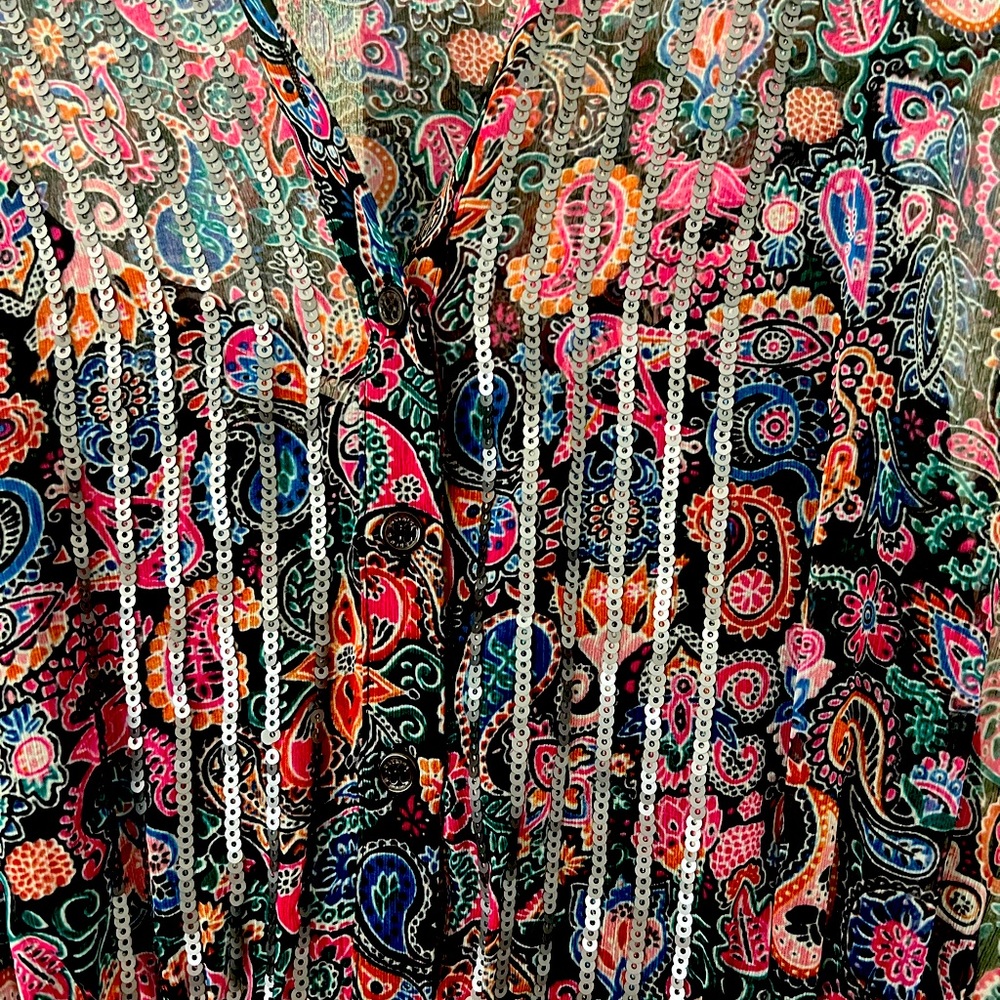Great paisley and sequins Zadig & Voltaire dress - sz S